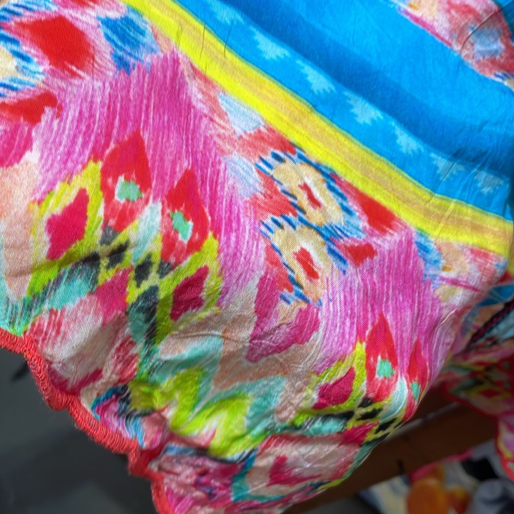 JOHNNY WAS TAHLEAH DRESS SMALL colorful floral floaty flowy comfy - Picture 14 of 14